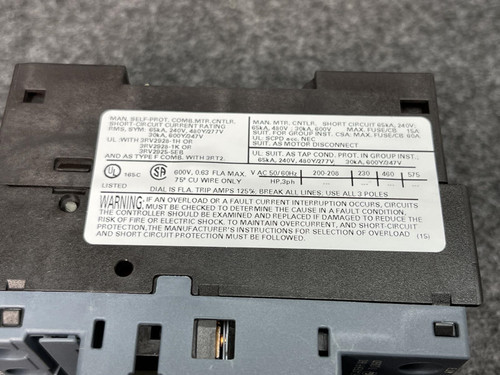 Siemens Sirius 3RV2011-0GA10 Circuit Breaker