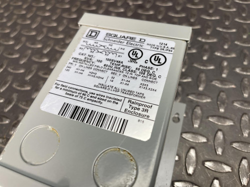 Square D 100SV46A Transformer 120x240V Primary, 16/32V Secondary, KVA: 0.10