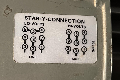 US Electrical Motors 2HP 230/460V 1155RPM 184TC Frame - NEW