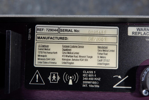 Gyrus PlasmaKinetic 729044 Axipolar Electrosurgical Generator xx