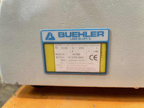 Buehler Ecomet 250 Grinder/Polisher Model 49-7200, 8" Disk
