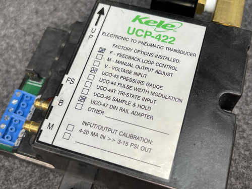 Kele UCP-422 Electronic to Pneumatic Transducer