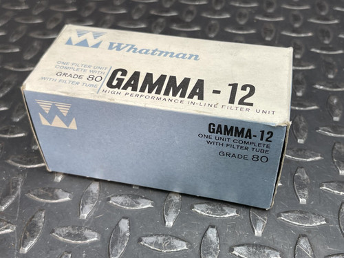 Whatman Gamma-12 Filter Unit, Grade 80 w/ Filter Tube - Unused
