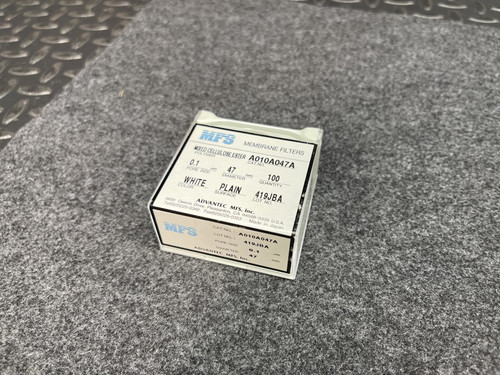Advantec MFS A010A047A Mixed Cellulose Ester Membrane Filters - Unused Advantec MFS A010A047A
