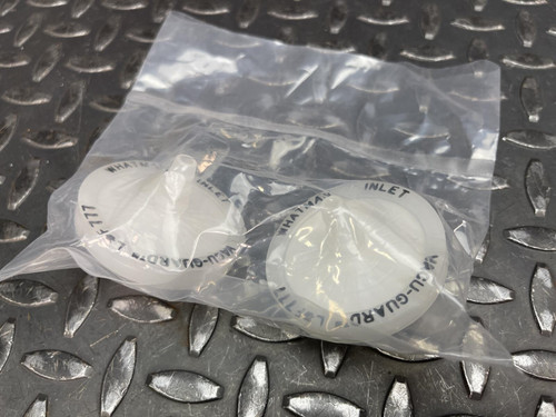 Lot of 8 Whatman Vacu-Guard In Line Filter, PTFE Membrane, 50mm Diameter, Sealed