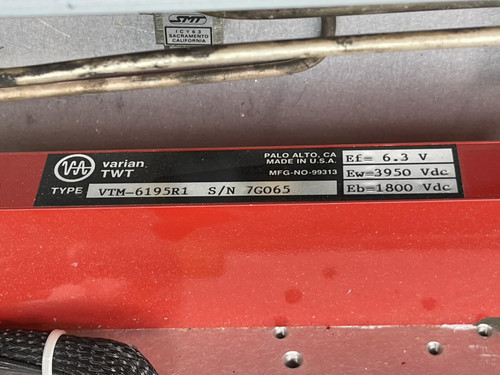 Varian VPW 2891A1 RF Mystery Unit RF Amplifier TWT VTM-6195R1