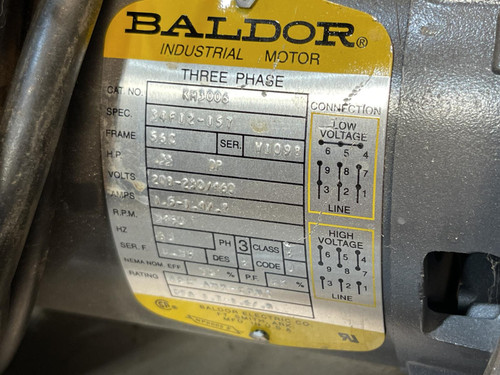 American Fan AF-8 w/ Baldor 1/2HP 3450 RPM Regenerative Blower