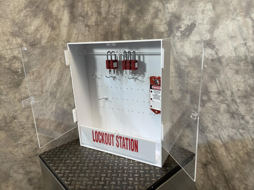 Brady Large Lockout Station w/ Multiple Locks - Unused