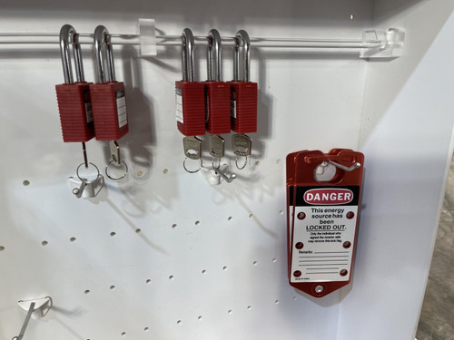 Brady Large Lockout Station w/ Multiple Locks - Unused