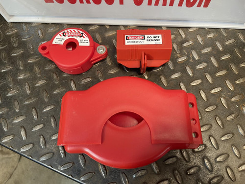 Brady Large Lockout Station w/ Multiple Locks - Unused