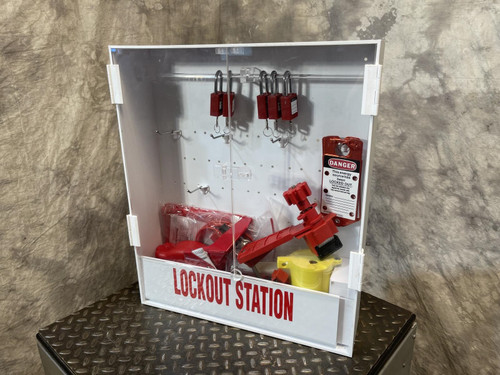 Brady Large Lockout Station w/ Multiple Locks - Unused