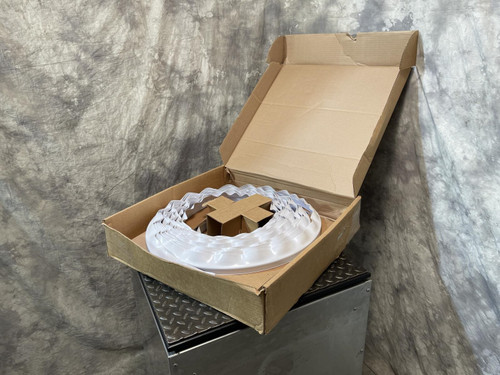 National Door 143790 WH200 Reverse Angle Weatherseal - White National Door 143790