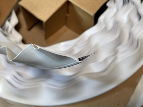 National Door 143790 WH200 Reverse Angle Weatherseal - White