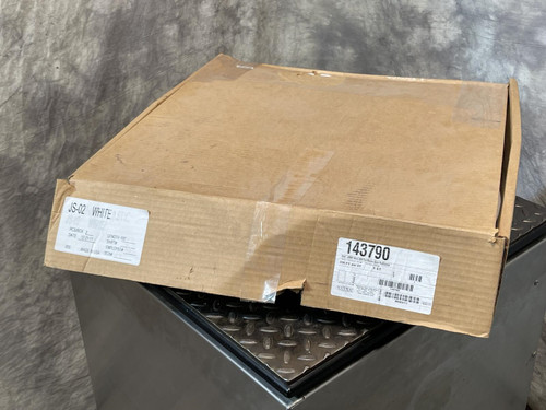 National Door 143790 WH200 Reverse Angle Weatherseal - White