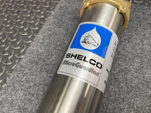Shelco RHB-788A, Filter Housing, 10'' Forged Brass Head w/ SS Sump, 1'' In/Out