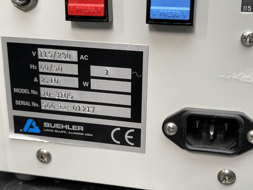Buehler 70-3105 Electromet Etcher