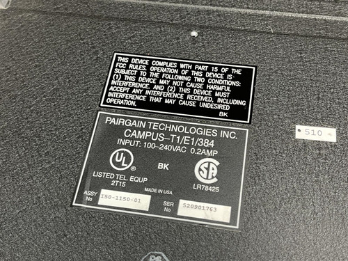 Pairgain Campus-T1, HDSL, Campus-T1/E1/384