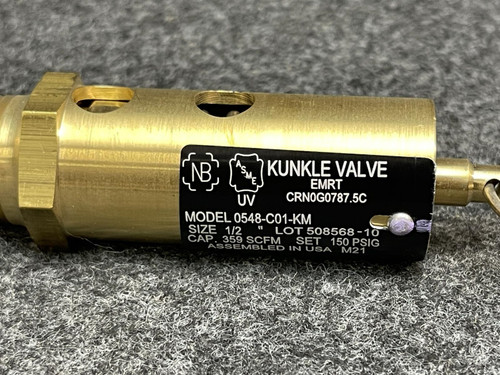 Ingersoll Rand 35254952 Kunkle Valve, Relief Valve, 0548-C01-KM - Unused