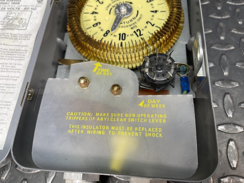 Dayton 6X761 Program Time Switch w/ Day Skipper, Single Pole, Double Throw