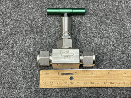 Swagelok SS-8BG Bellows Sealed Valve, SS, Gasketed, 1/2" Tube Fitting