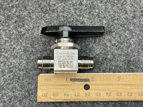 Swagelok SS-43GVCR4 SS Ball Valve 1/4" MVCR
