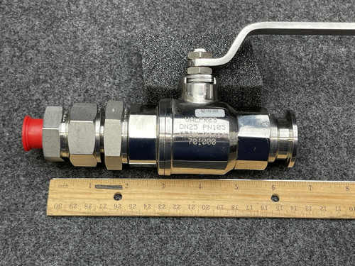 Valpres 701005 1" Ball Valve DN25 PN105 CF8N Polished Stainless Steel