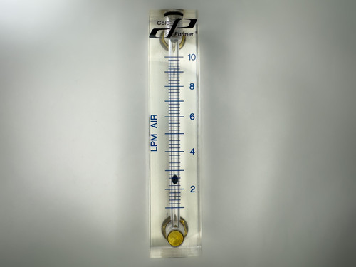Cole-Parmer MasterFlex Acrylic Flow Meter 1-10 LPM - Fast delivery from Obtainium Science & Industry Surplus - obtainsurplus.com