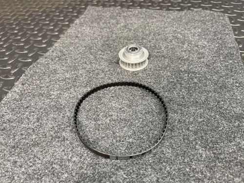 Lot of 2 Browning 24XLB037 Gear Belt Pulleys w/ Belts