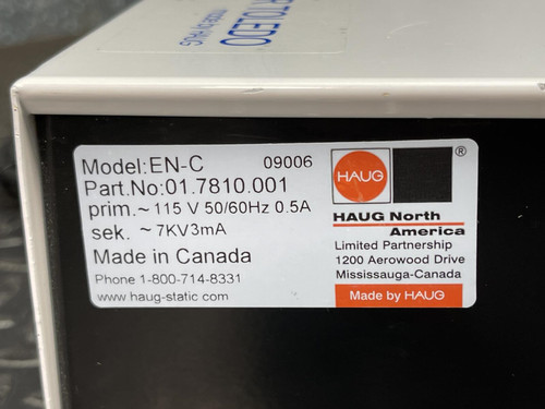 Mettler Toledo EN-C Anti-Static Kit, Haug Deionizer, Anti-Static U-Bar