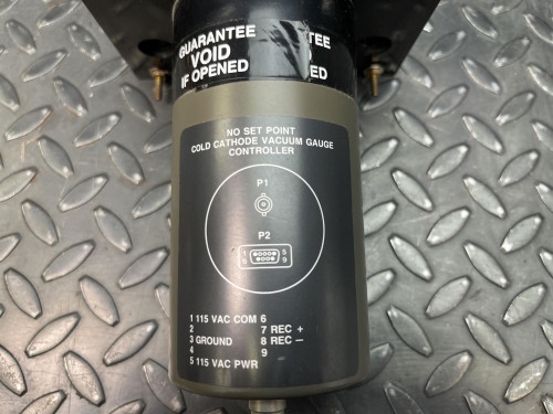 Varian 524-2 Cold Cathode Vacuum Gauge w/ Varian 860A Gauge & Cables