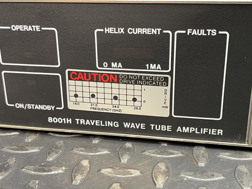 Hughes 8001H Traveling Wave Tube Amplifier, 8001H11F000