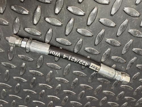 Lot of 4 Parker 422/421-4, 3/8"x 7-1/4" Long Hydraulic Lines - Unused