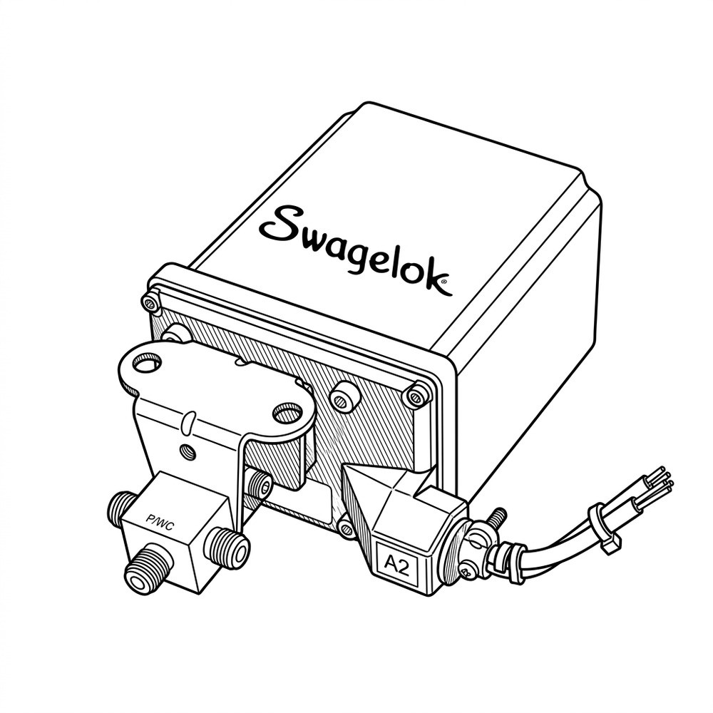 Swagelok MS-142DCx Actuator w/ SS-43GXS4 Valve