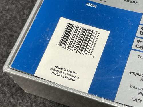 Thomas & Betts LT14 Steel City Two Gang Outlet Box, 3/4" Hubs, Silver -Unused