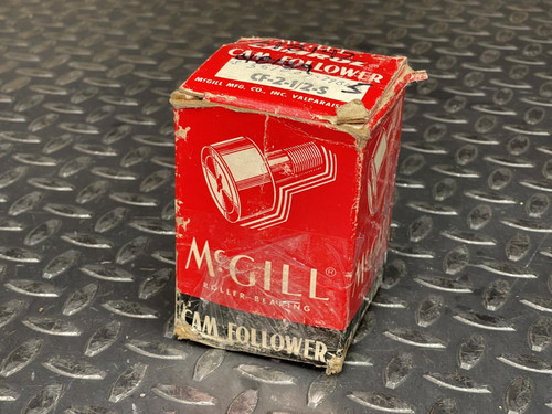 Lot of 2, McGill CF-2-1/2-S Flat Cam Follower, Bearing, 2.5" Roller, 2.25" Stud