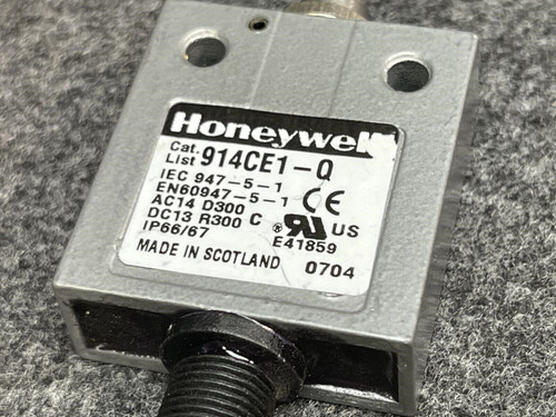 Honeywell 914CE1-Q Compact Limit Switch, Enclosed, SPDT, Top Plunger, Microswitc