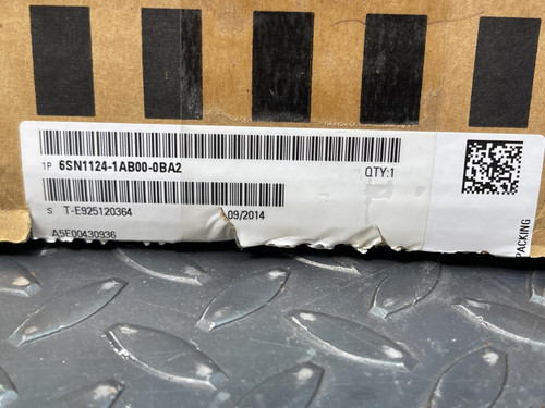 Siemens 6SN1124-1AB00-0BA2 Simodrive 611 Power module, 2 Axis, 25A