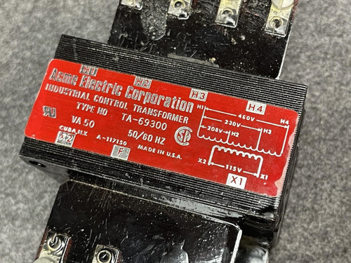 Acme Electric Corporation Industrial Control Transformer TA-69300 -Unused