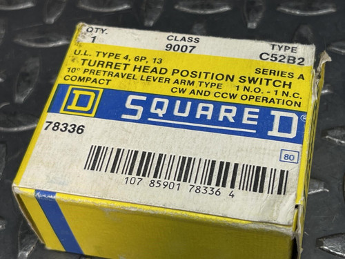 Square D C52B2 Limit Switch w/ Square D CA-1 Lever Arm -Unused