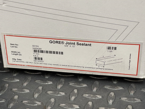 Gore 0015G ePTFE Joint Sealant 5/8" Width, 15 Ft Length