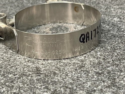 Lot of 4 Clampco 94106-0250 T-Bolt Band Clamp SS for 2.50" Hose