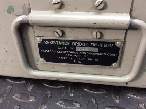 Skiatron Electronics & Television Corp. ZM-4 B/U Resistance Bridge