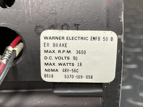 Warner Electric 5370-169-058 Fail Safe Brake Module EMFB-50-B