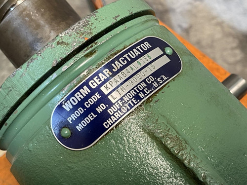 Duff Norton Actuator - LTM-9020-15 Worm Gear Jactuator 20-Ton Screw Jack - Fast delivery from Obtainium Science & Industry Surplus - obtainsurplus.com