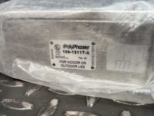 Lot of 3 PolyPhaser 106-1211T-A Indoor/Outdoor Surge Protectors - Unused
