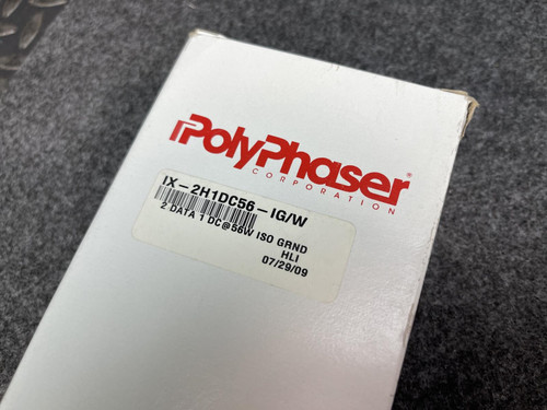 Lot of 2 PolyPhaser IX-2H1DC56-IG/W Indoor/Outdoor Surge Protectors -Unused