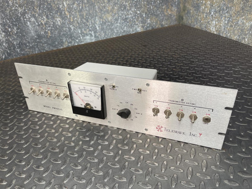 Telewave PM10C2S Wattmeter for 2 Antennas, 10 Transmitters, 1 Missing Switch Telewave PM10C2S