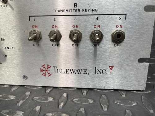 Telewave PM10C2S Wattmeter for 2 Antennas, 10 Transmitters, 1 Missing Switch