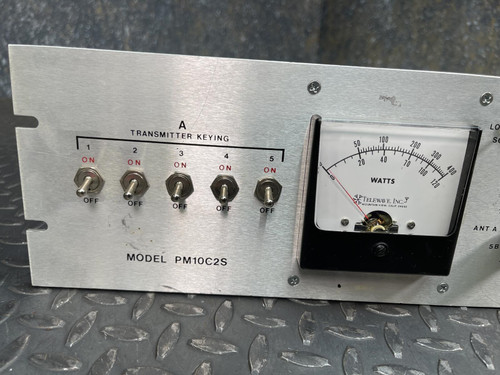Telewave PM10C2S Wattmeter for 2 Antennas, 10 Transmitters