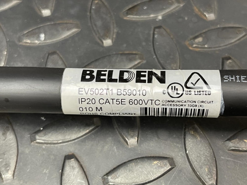 Belden EV502T1 B59010 DataTuff Ruggedized Cat 5e 600V TC IP20 RJ45 Cord Set 10M